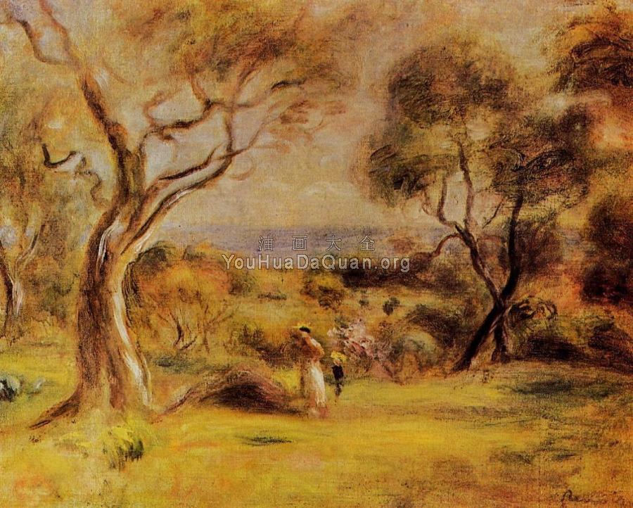 A Walk by the Sea - 皮埃尔·奥古斯特·雷诺阿